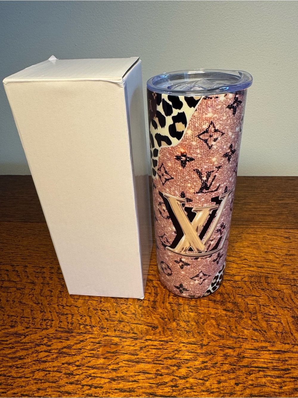 20 oz Fashion Tumbler Leopard Print